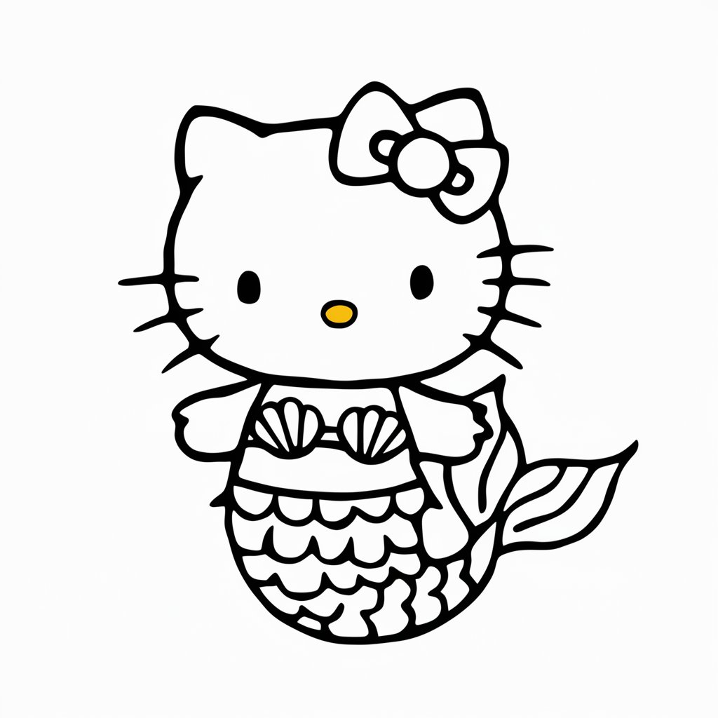 denizkızına özel boyama resmi