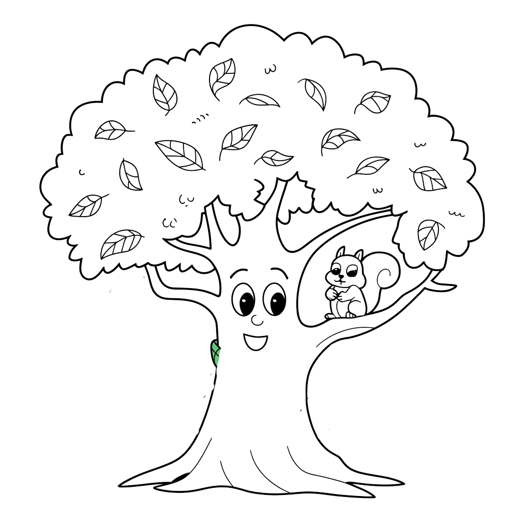 sonbahar boyama sayfasi