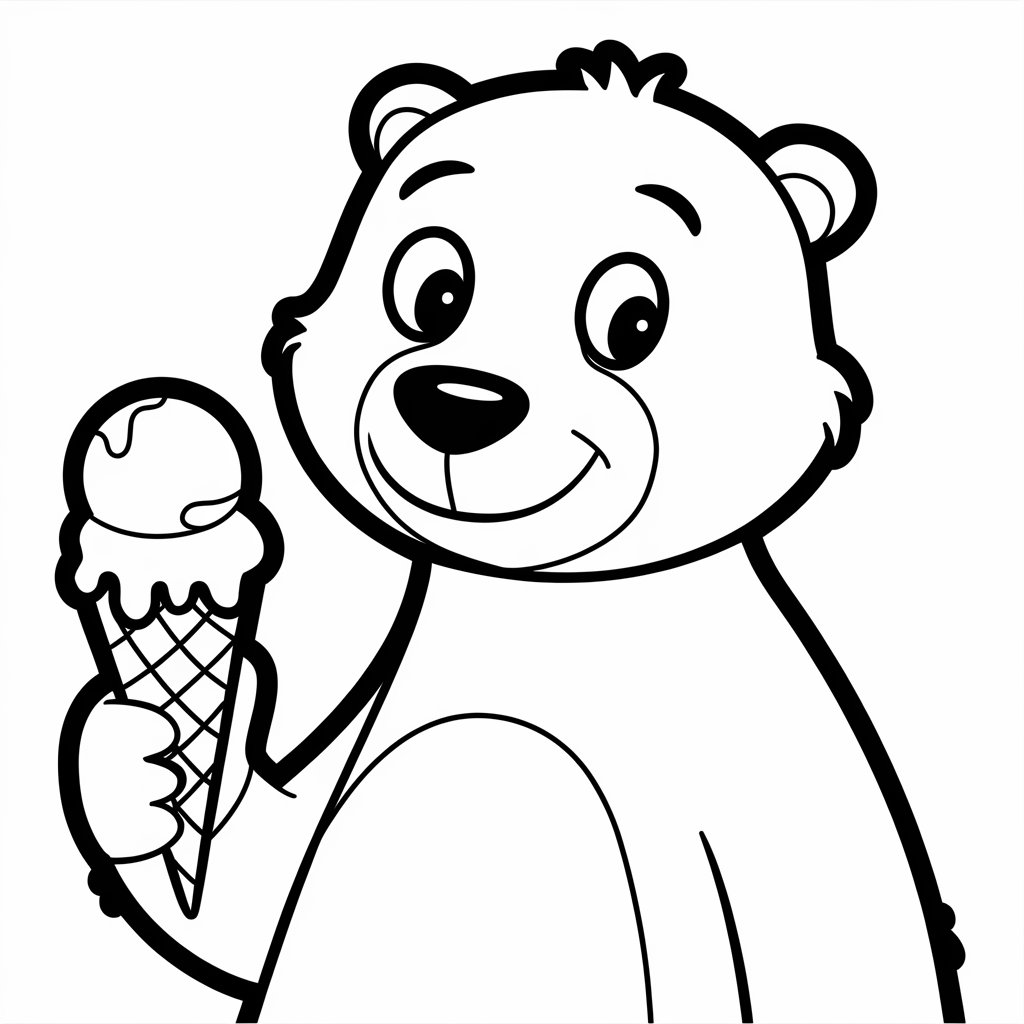 dondurma resim boyama basit