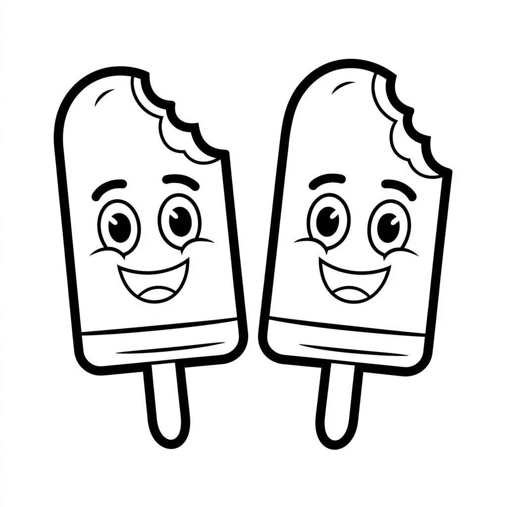 boyama dondurma basit