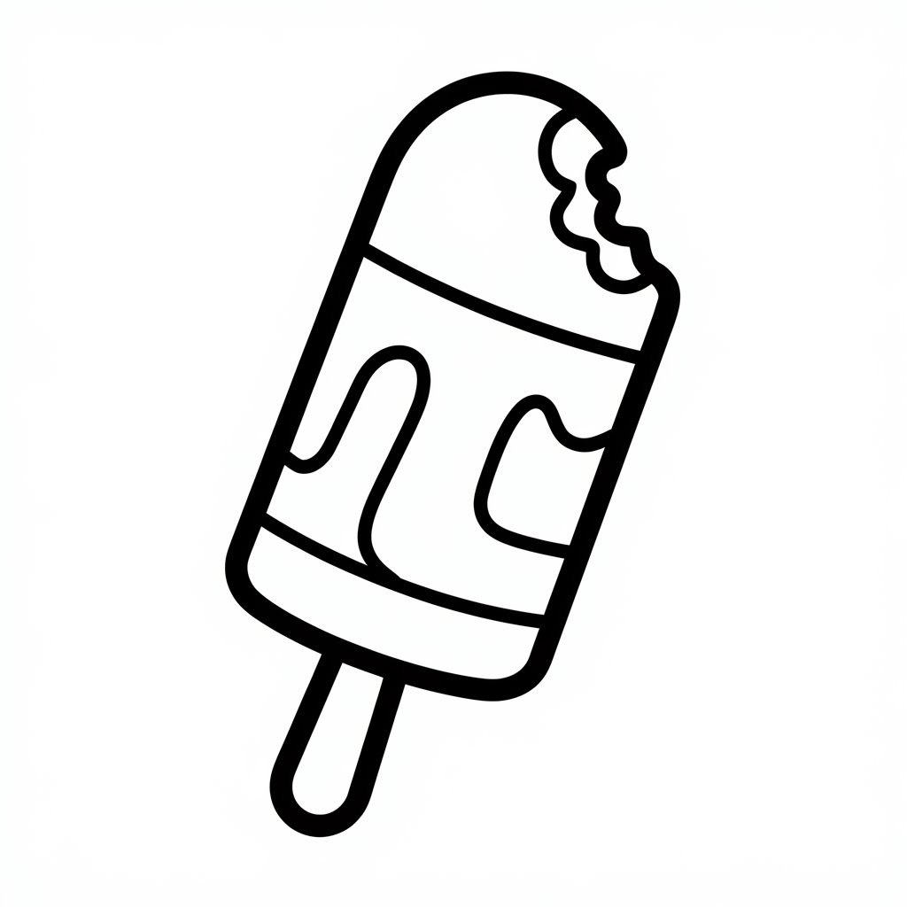 dondurma boyama resmi basit