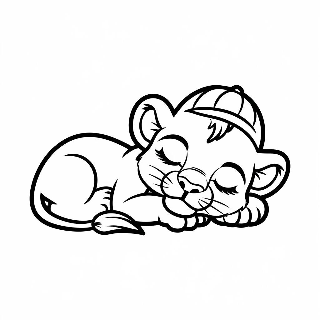 aslan boyama sayfası