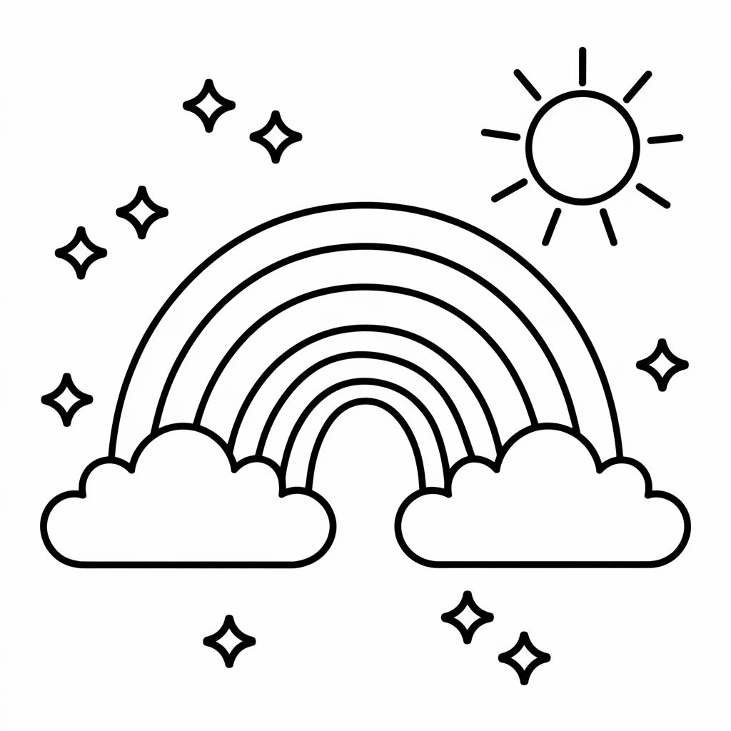 boyama gökkuşağı resmi