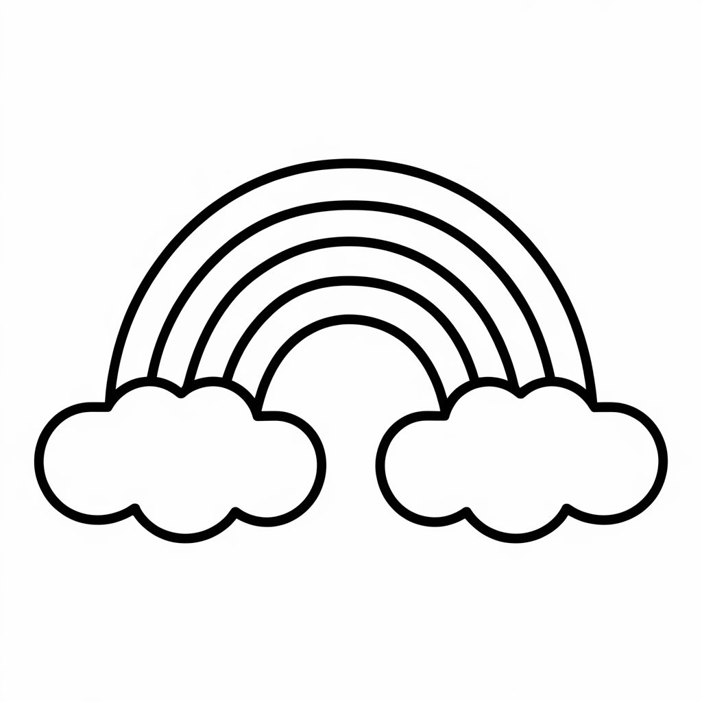 okul öncesi boyama gökkuşağı