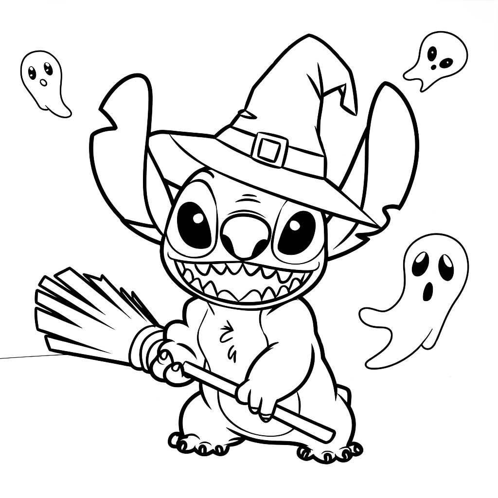 Stitch temalı boyama PDF