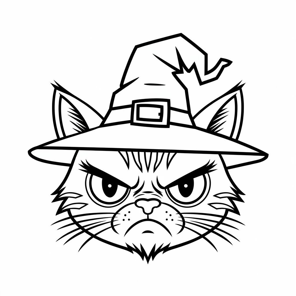 cadılar bayramı figürleriyle boyama sayfası