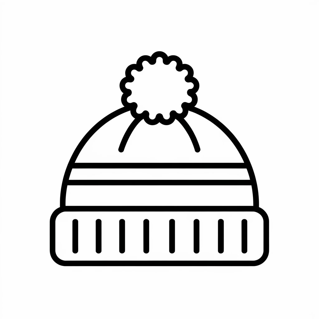 kış şapkası boyama sayfası