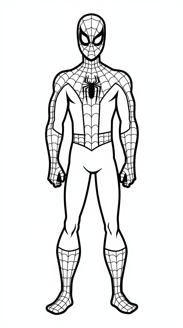 örümcek adam boyama yap basit