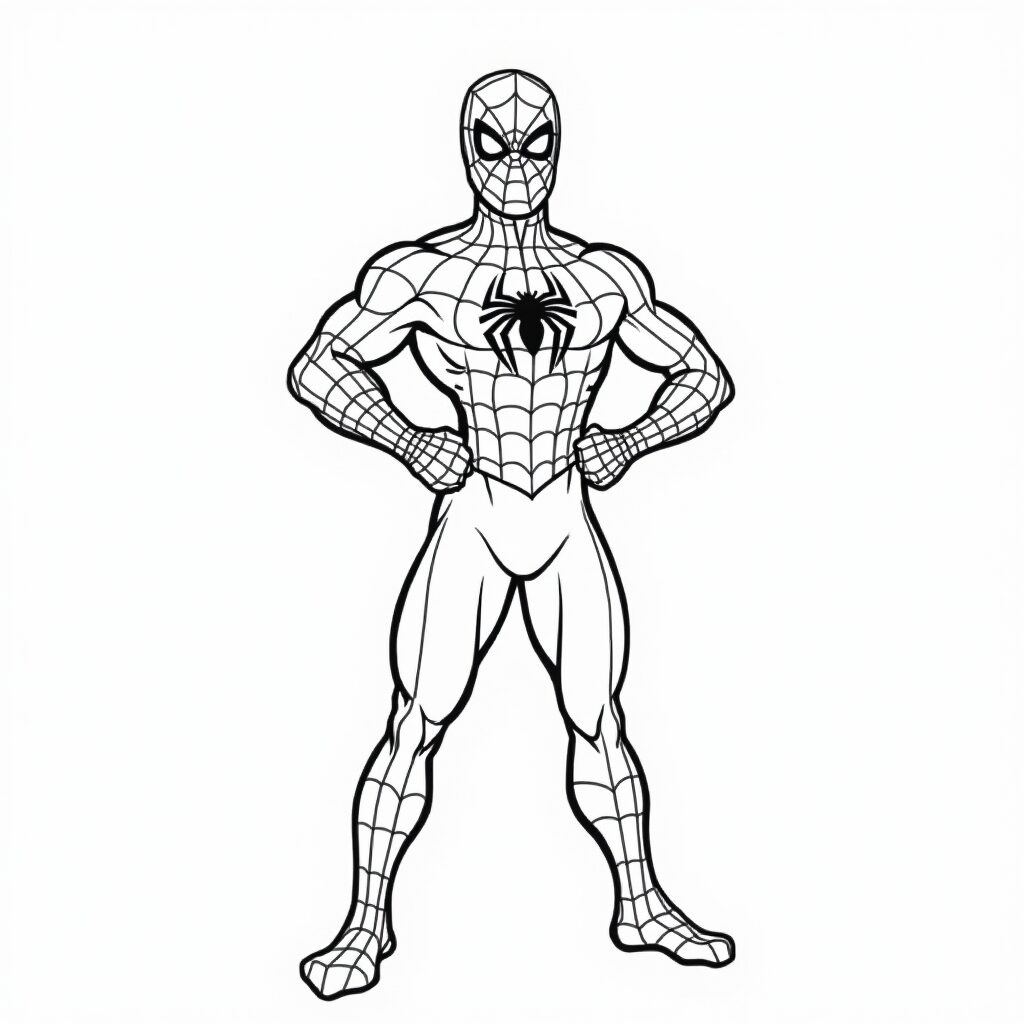 örümcek adam resmi boyama