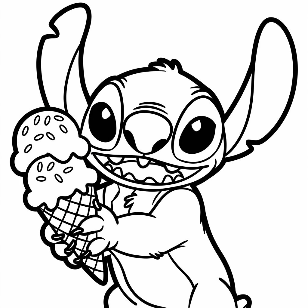 dondurma külahı boyama sayfası