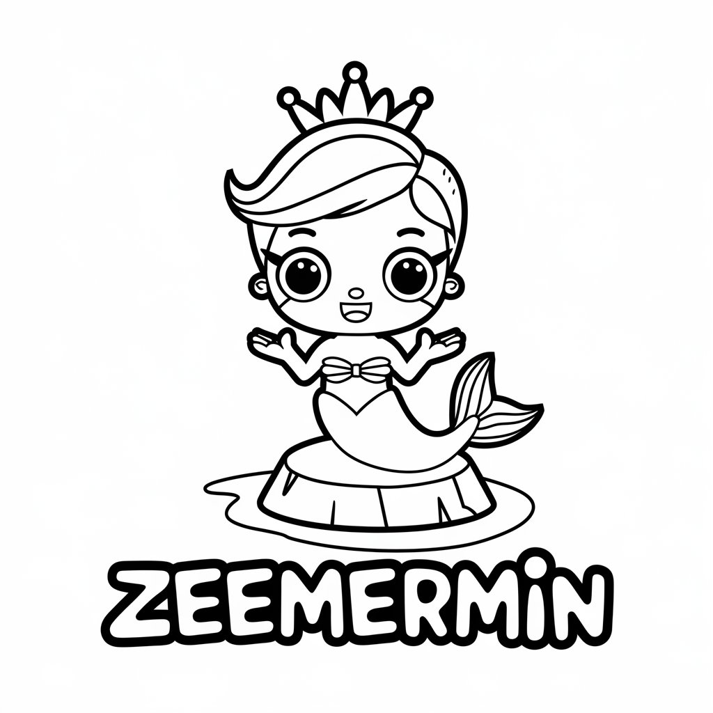 kolay denizkızı boyama fikirleri