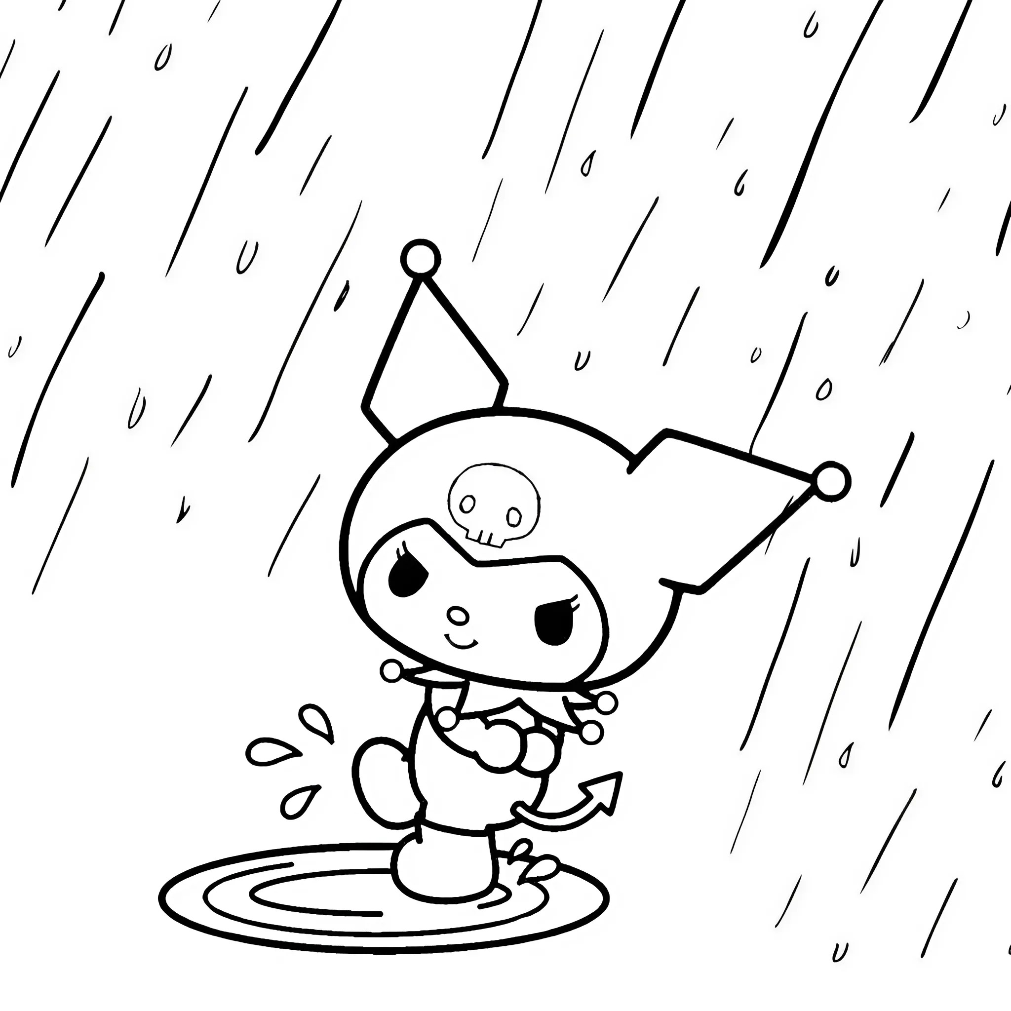 Sevimli kuromi boyama kitapçığı