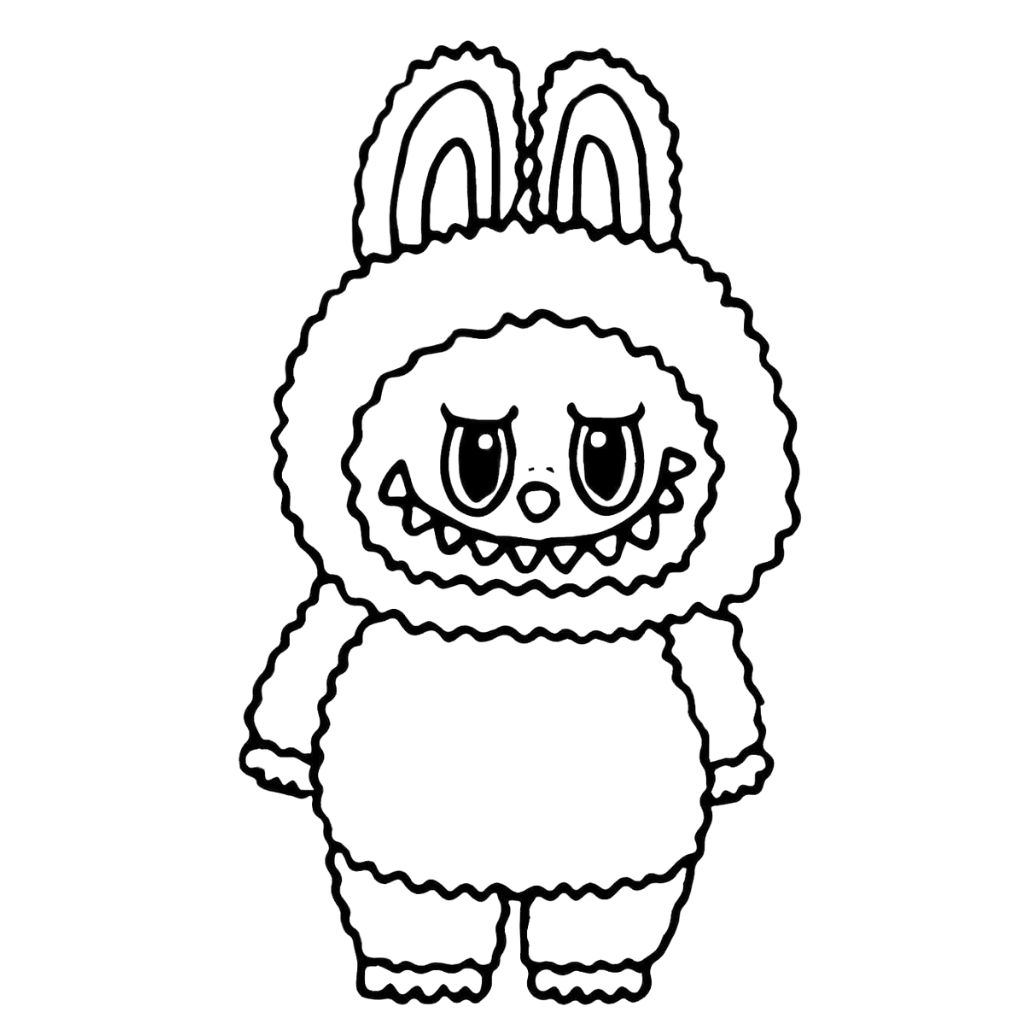 Labubu boyama ücretsiz PDF