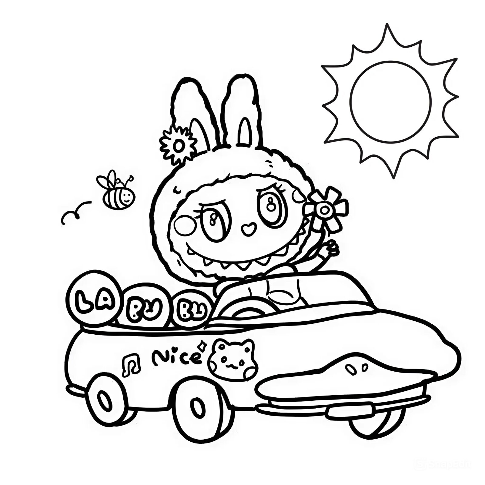 Labubu boyama kitabı