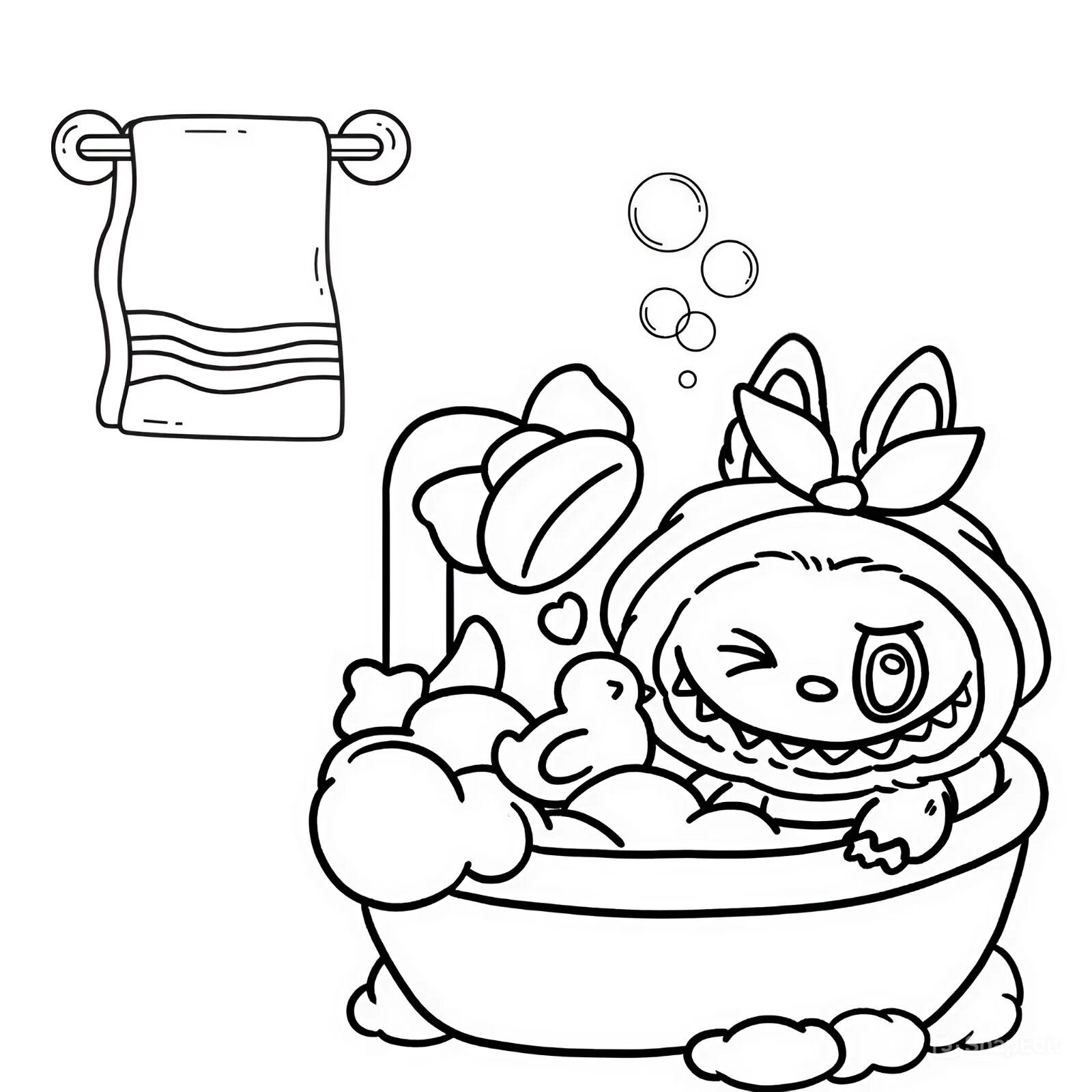 Labubu boyama ücretsiz indir