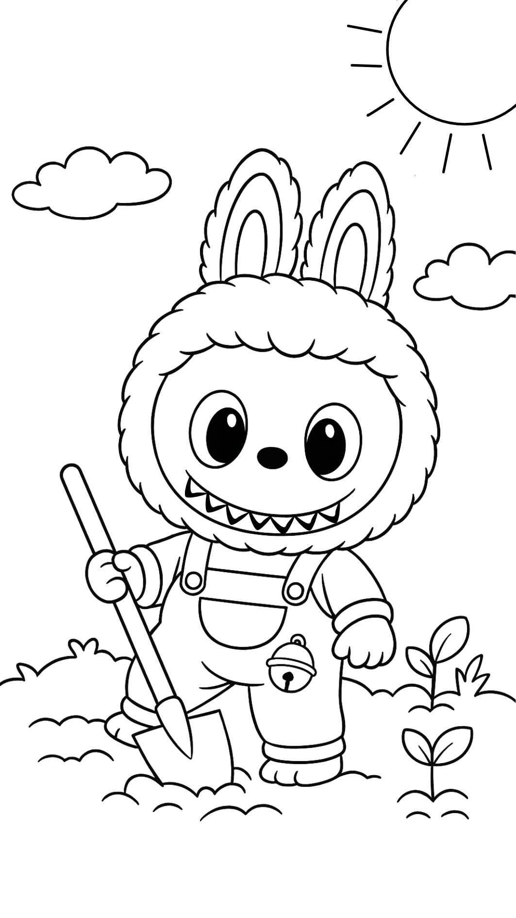 Labubu boyama posteri