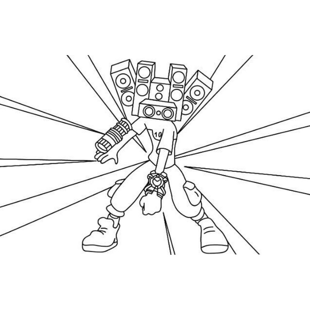 skibidi toilet boyama sayfası