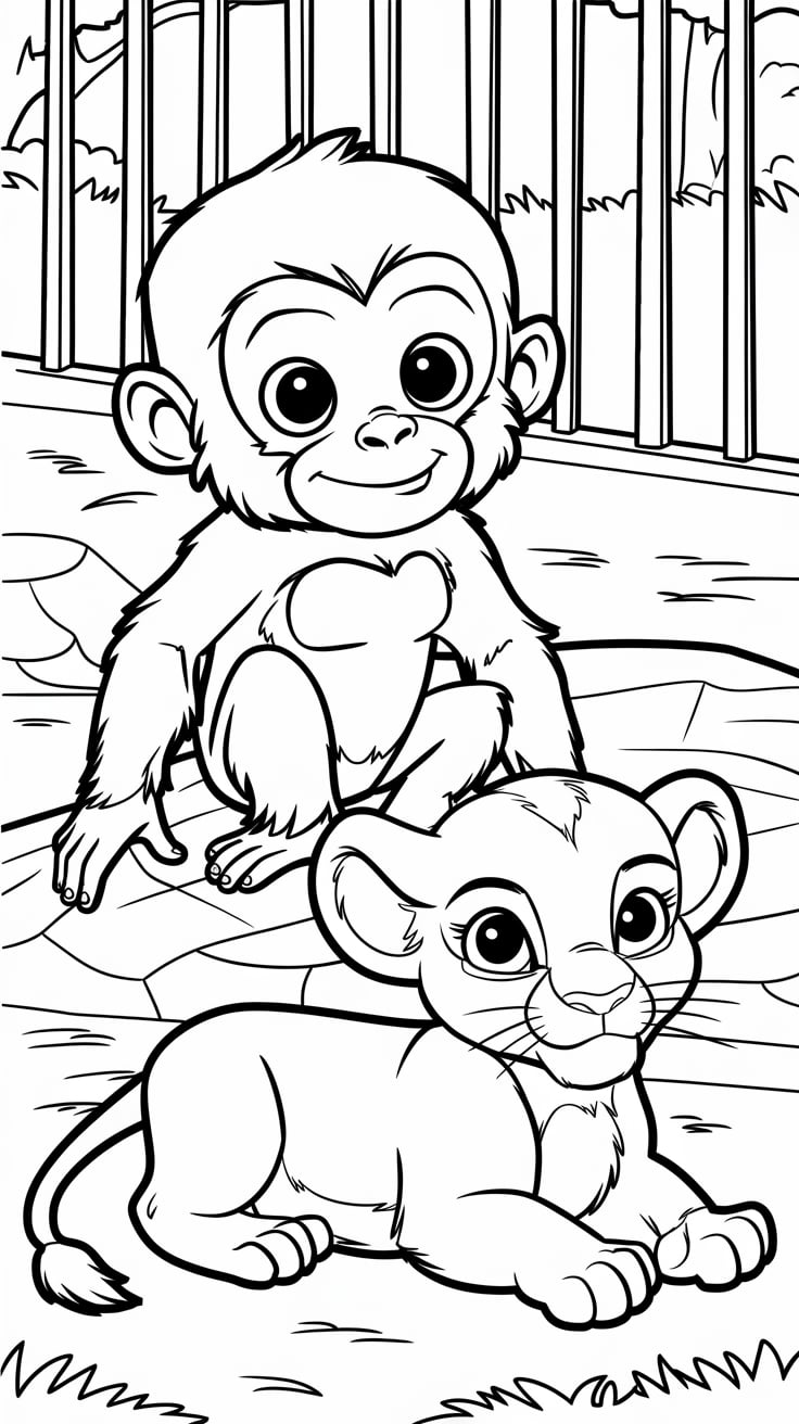 hayvanat bahçesi boyama okul öncesi