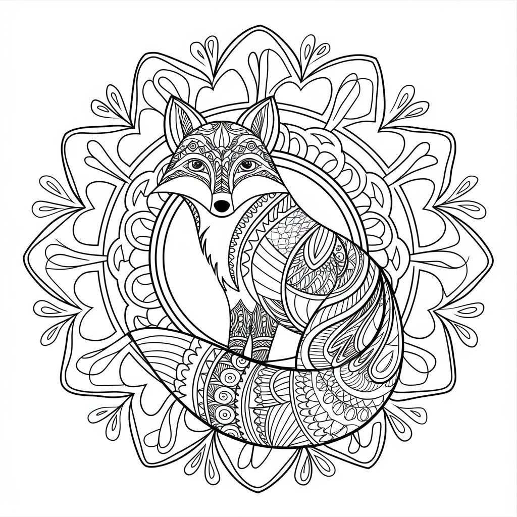 Hayvan Mandala Şablonları