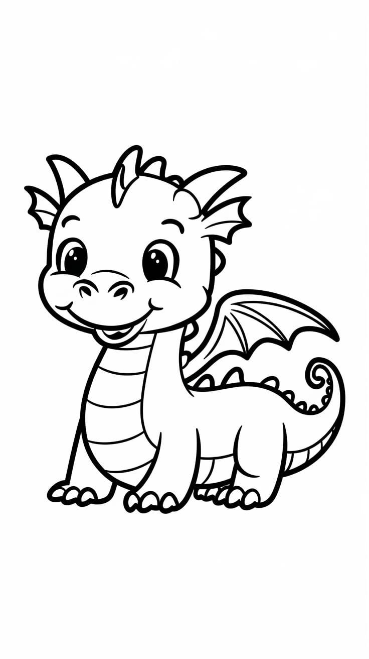 ateş saçan ejderha boyama sayfası