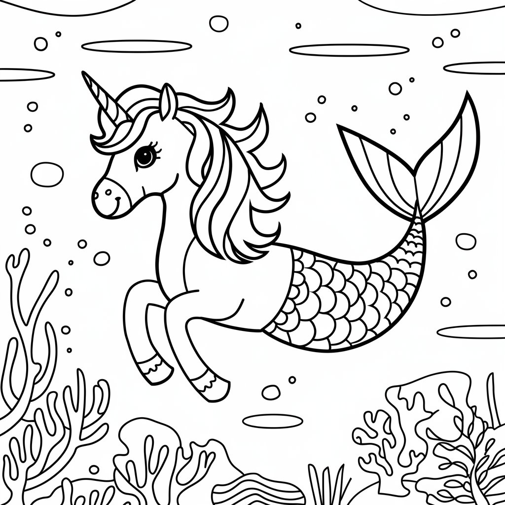 boyama büyükler için unicorn