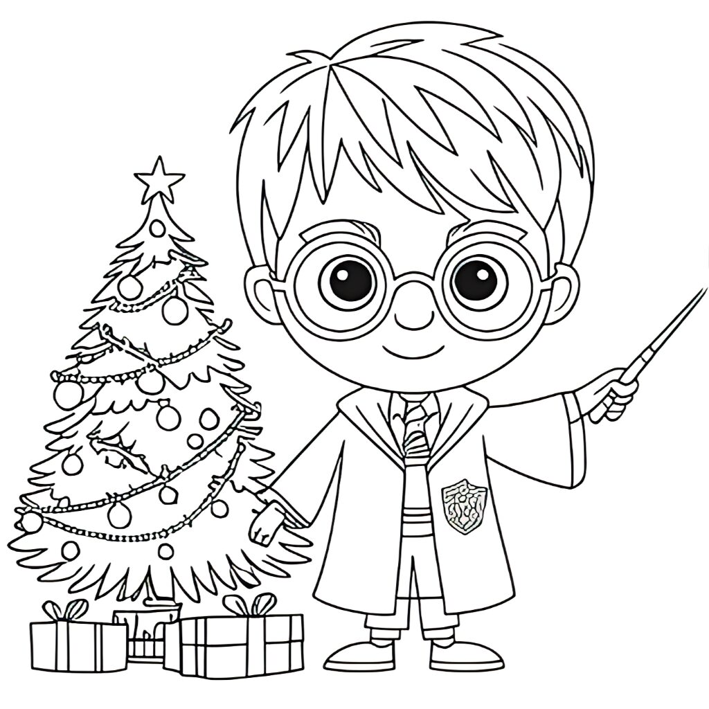 harry potter kleurplaat cartoon
