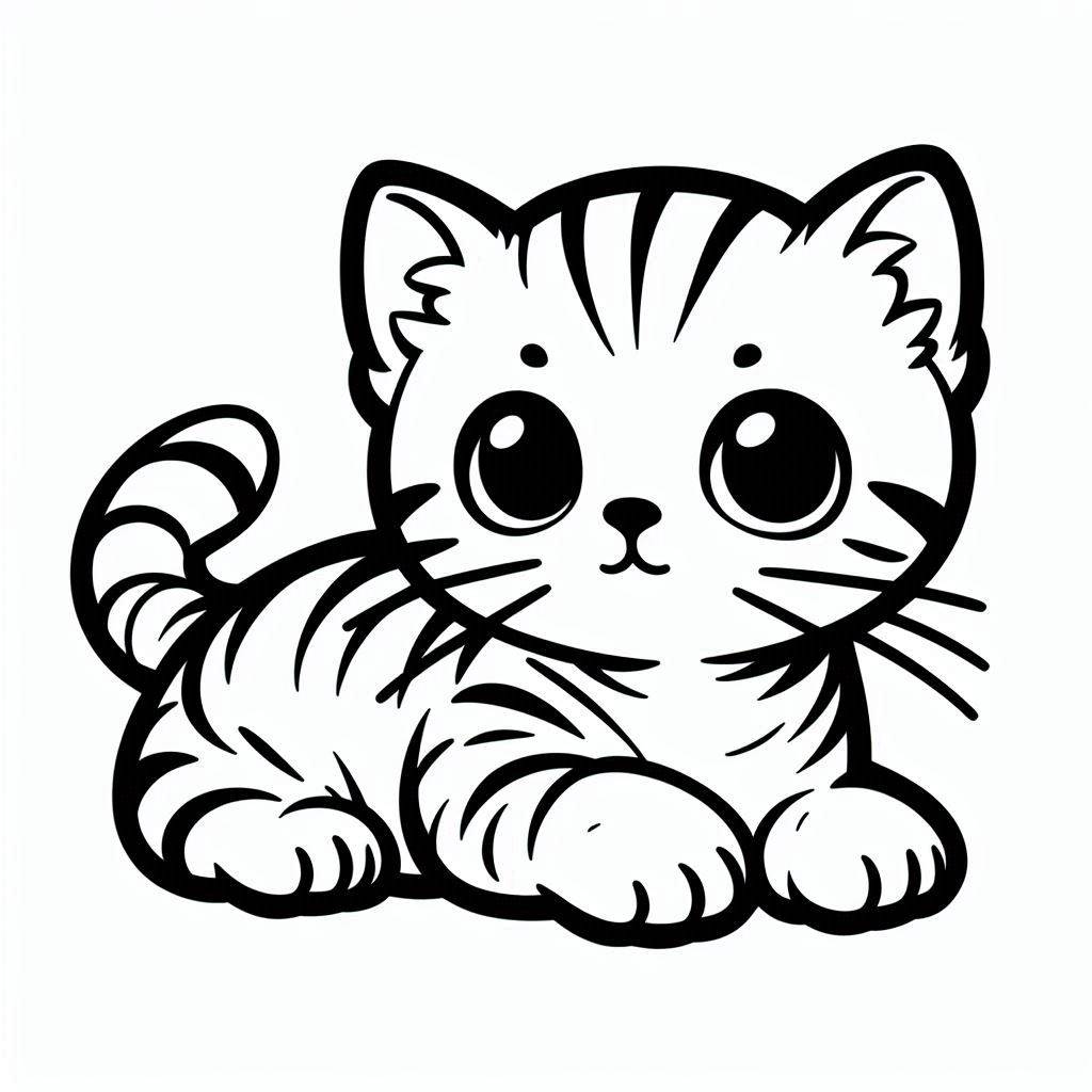 yavru kedi resmi boyama