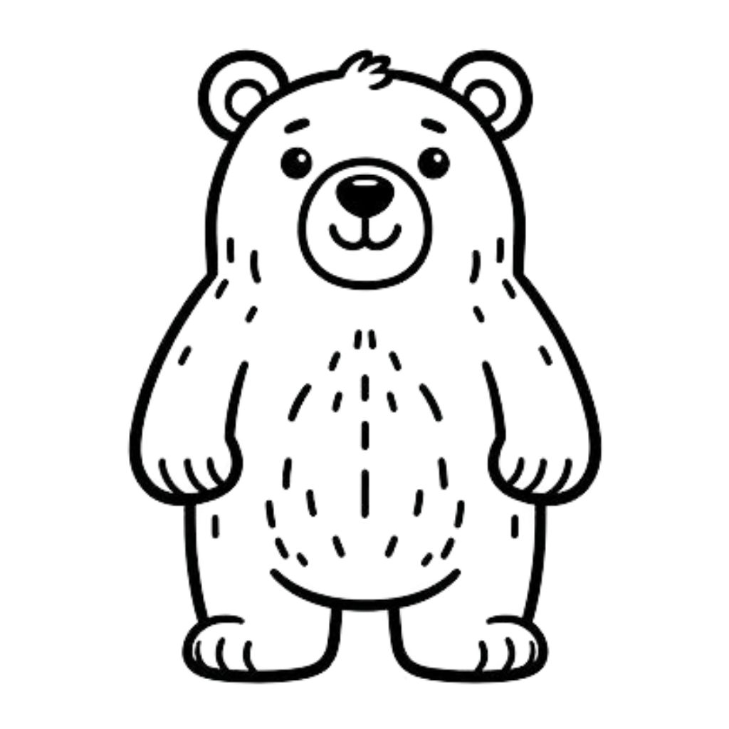 maşa koca ayı boyama