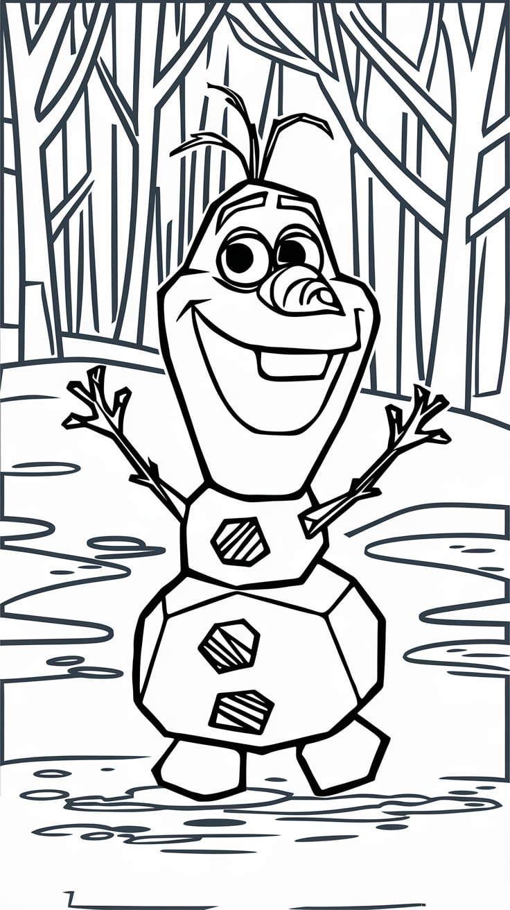 boyama kitabı çizimleri frozen