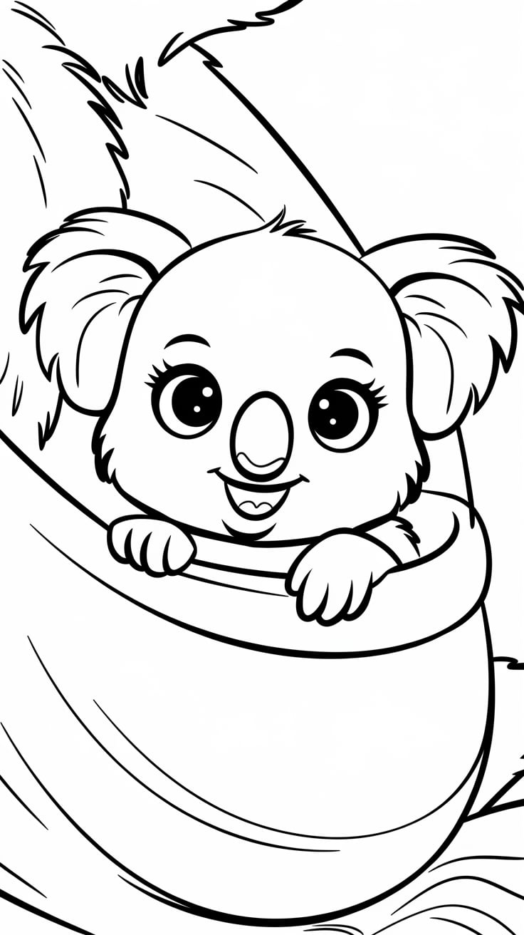 koala mandala boyama