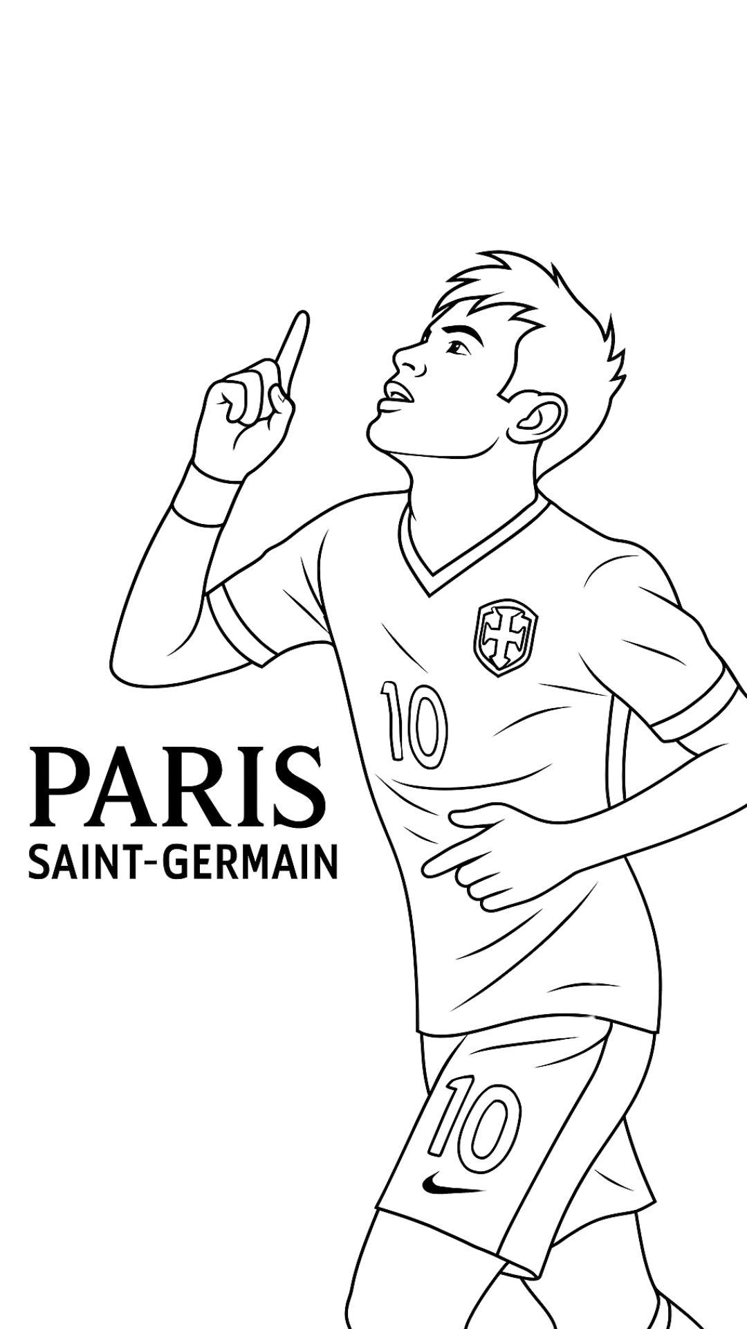 neymar siyah beyaz boyama