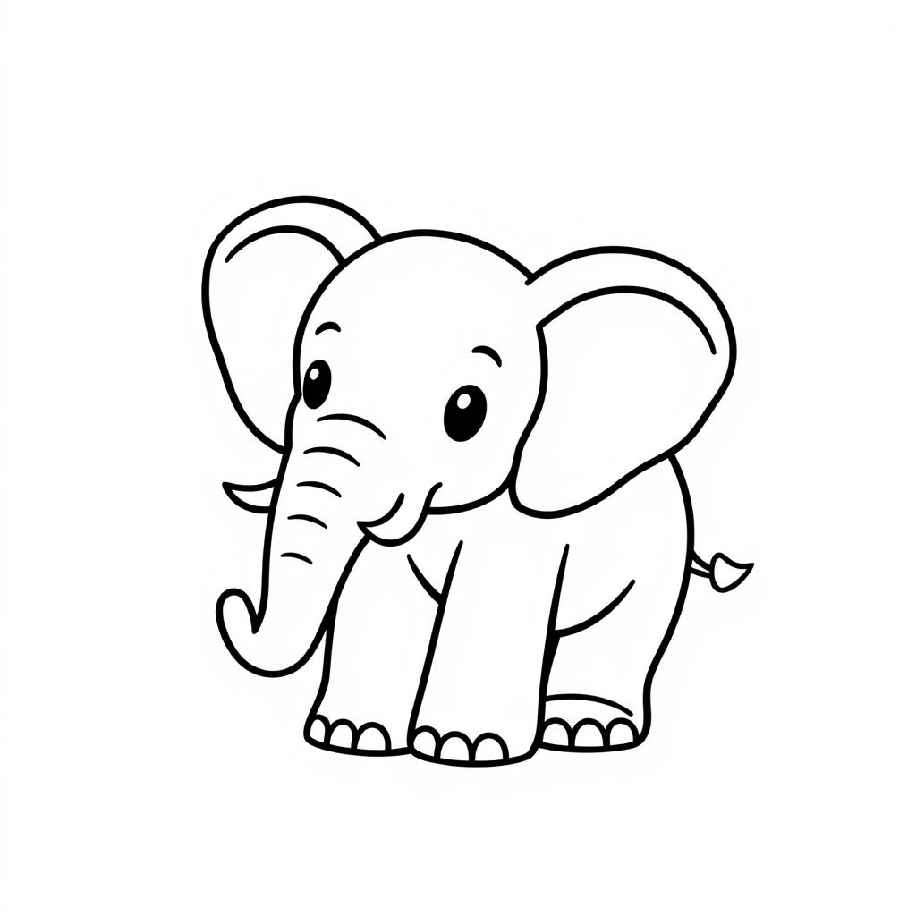 okul öncesi fil boyama