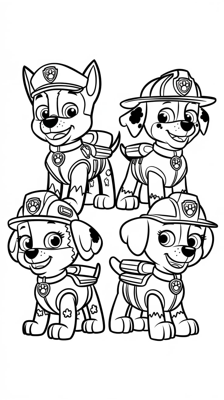 paw patrol marshall boyama sayfası