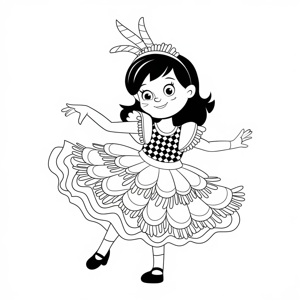 ücretsiz Karnaval boyama kitabı