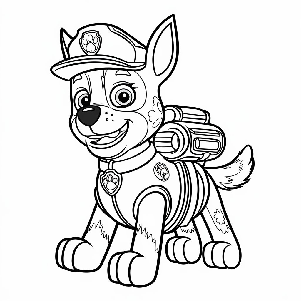 paw patrol zuma boyama