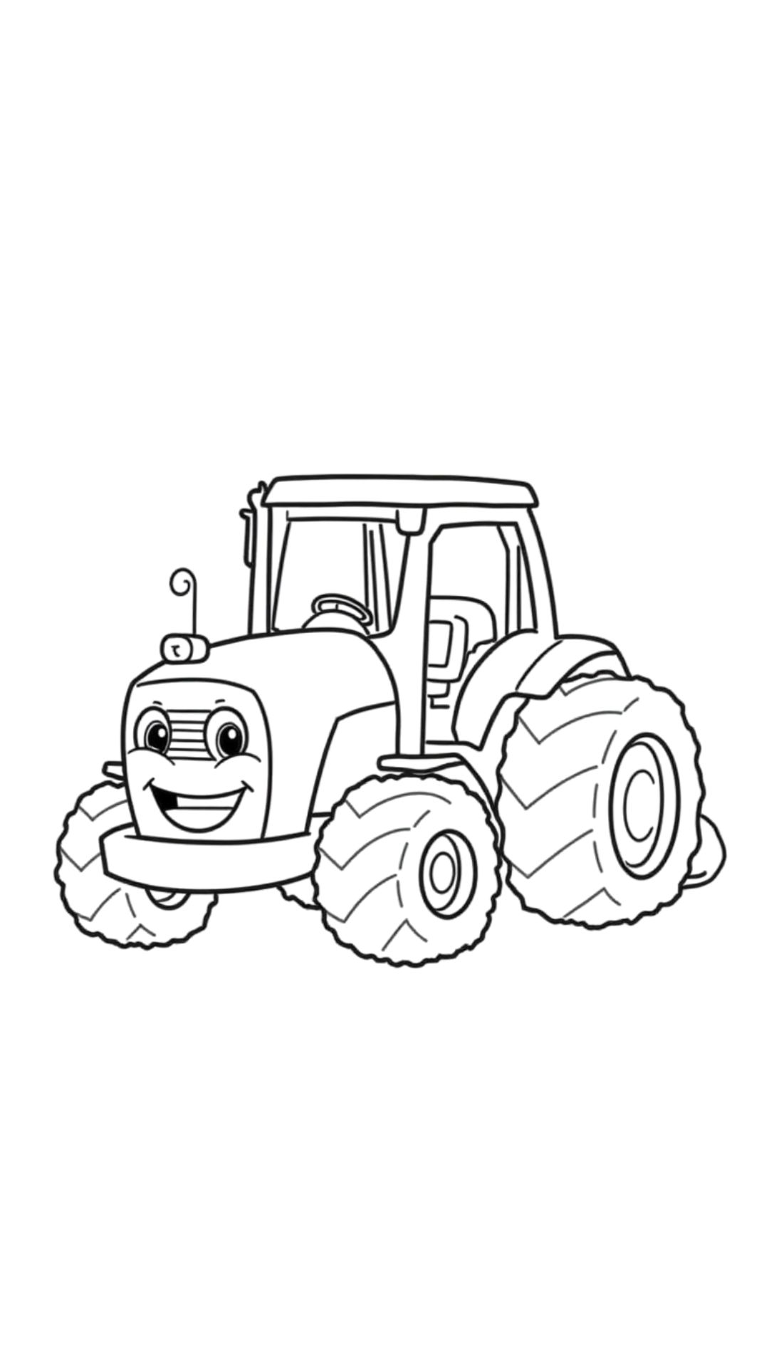 Case marka traktör boyama sayfası