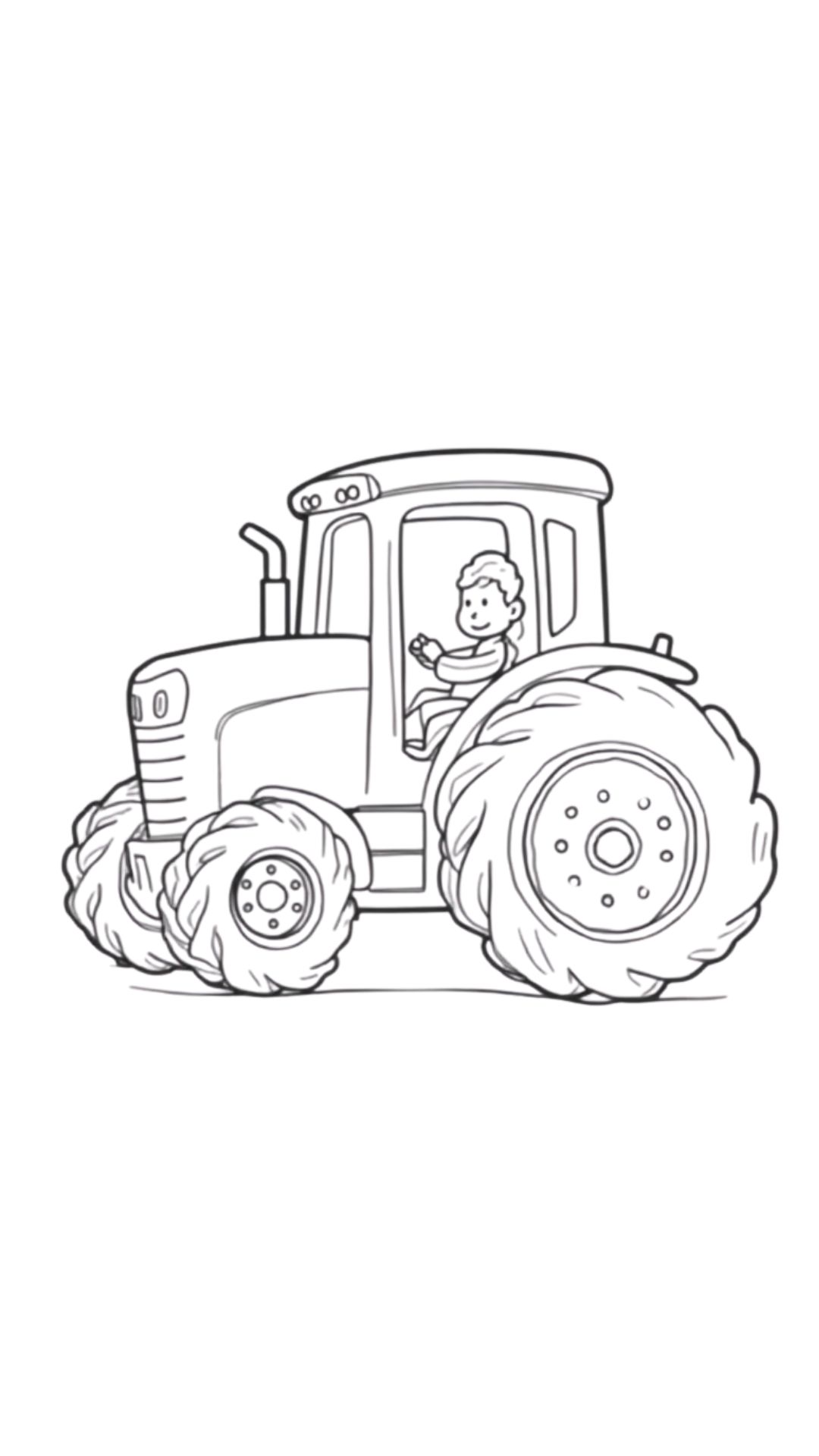 Deutz traktör boyama çizimi