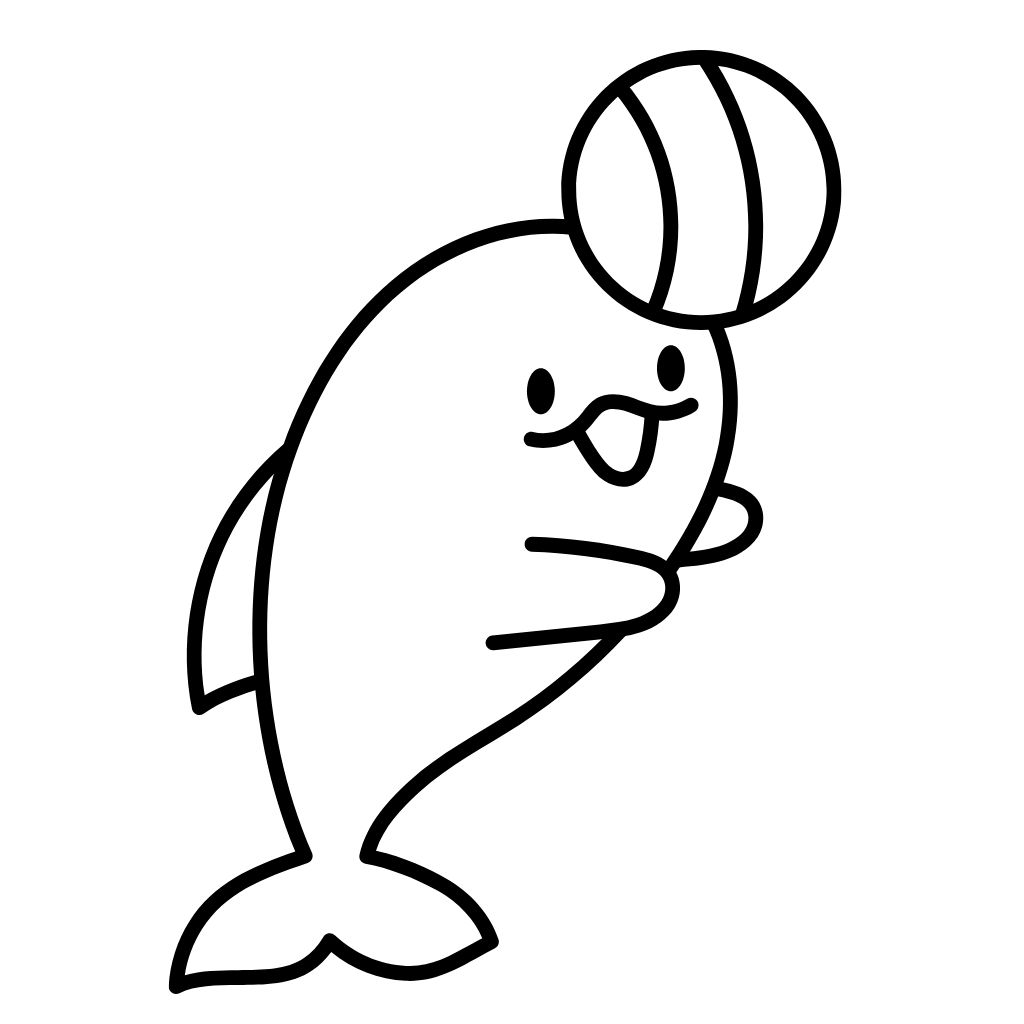 yunus balığı resmi boyama