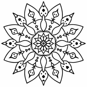 mandala boyama zor