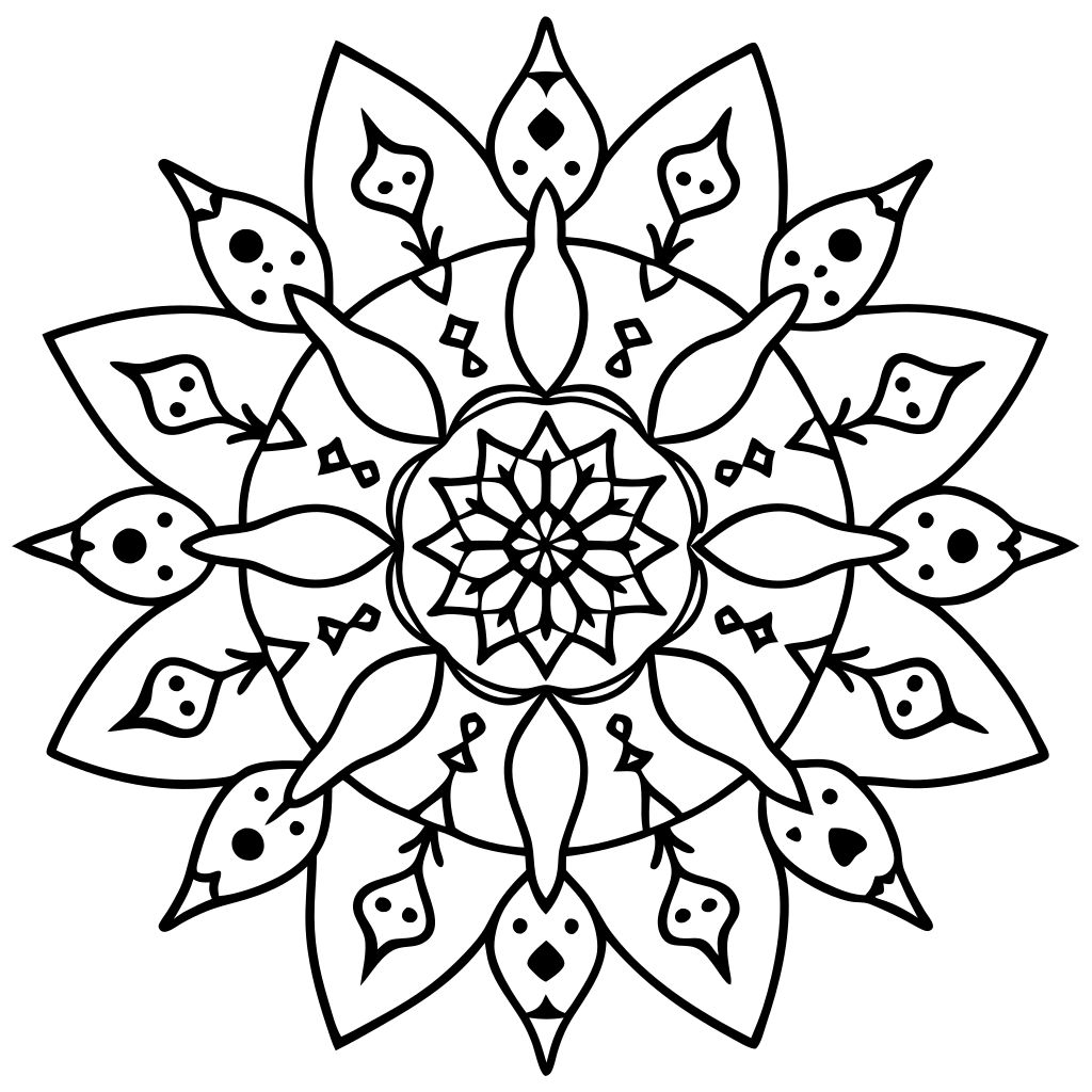 mandala boyama zor