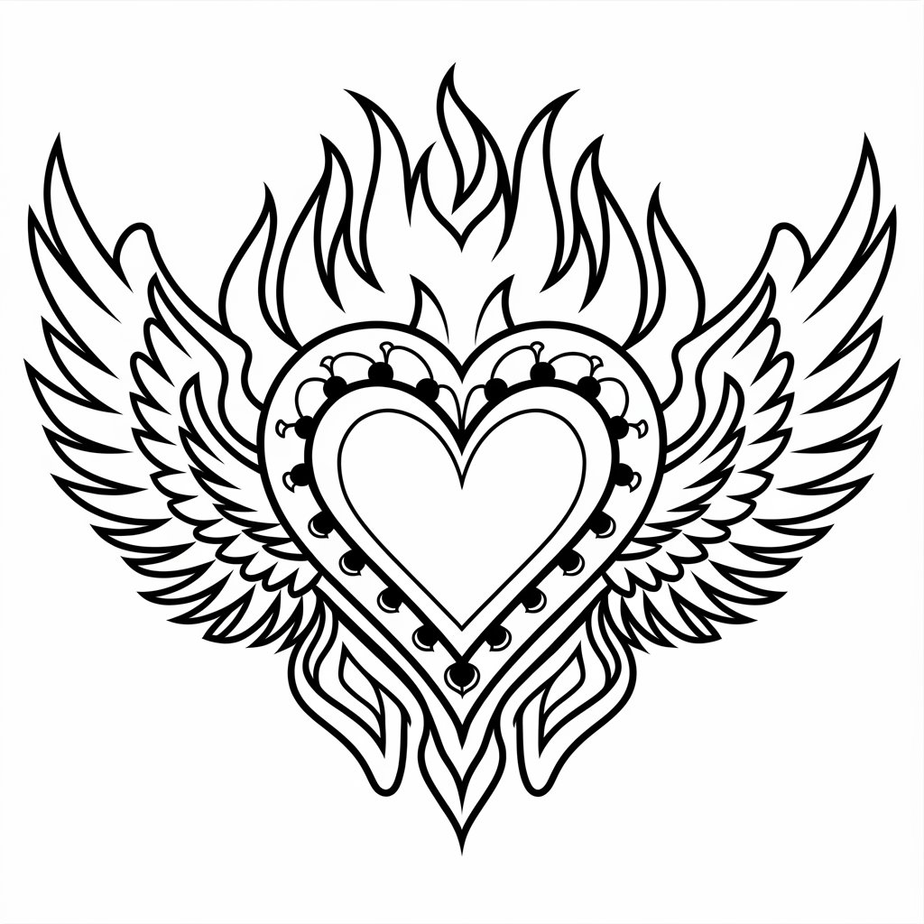 kalp boyama sayfası