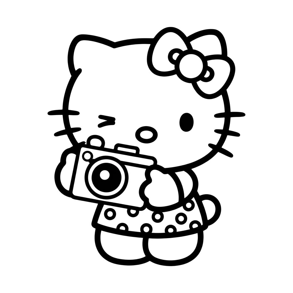 hello kitty boyama resmi