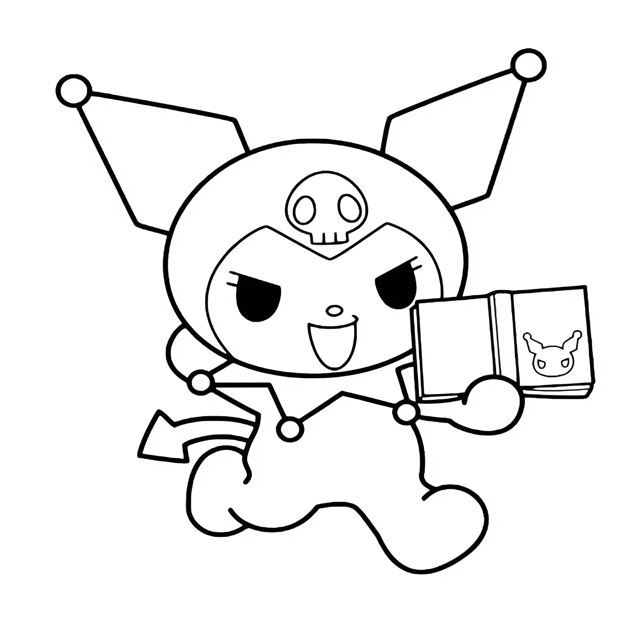 kuromi karakteri boyama