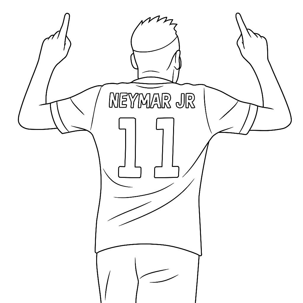 neymar jr boyama