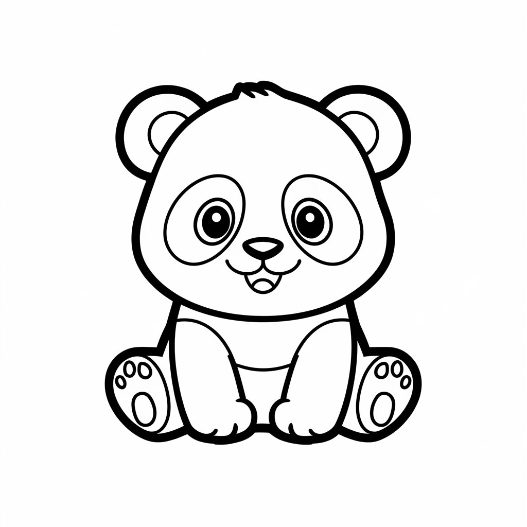 panda resmi boyama