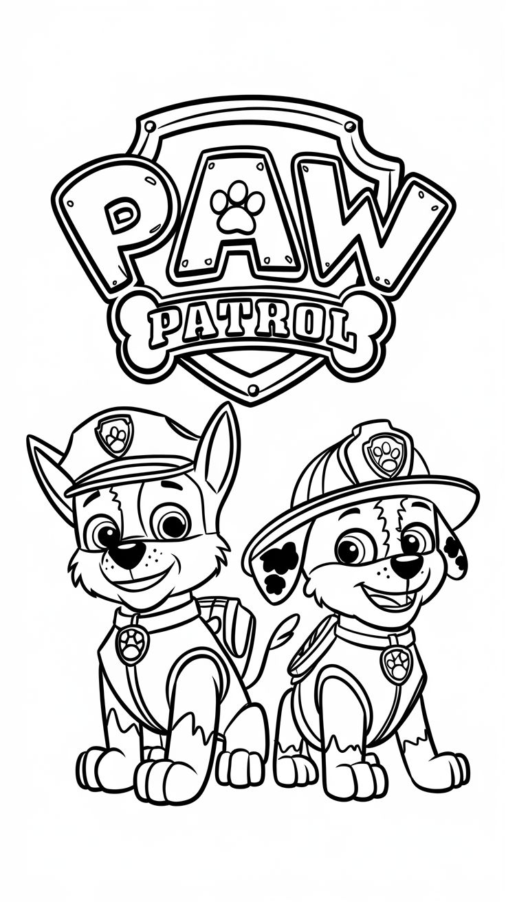 paw patrol boyama kağıt