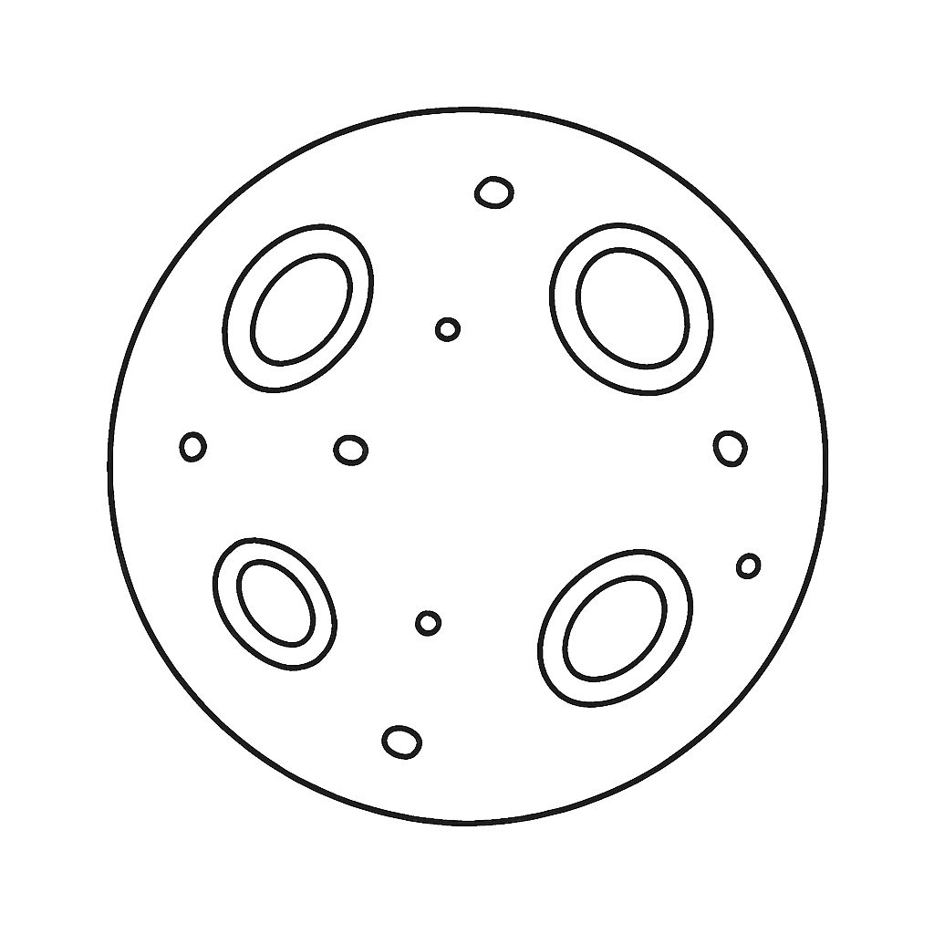 dünya ve gezegenler boyama
