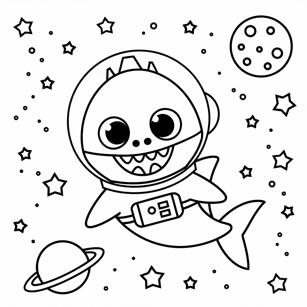 gülen köpekbalığı boyama