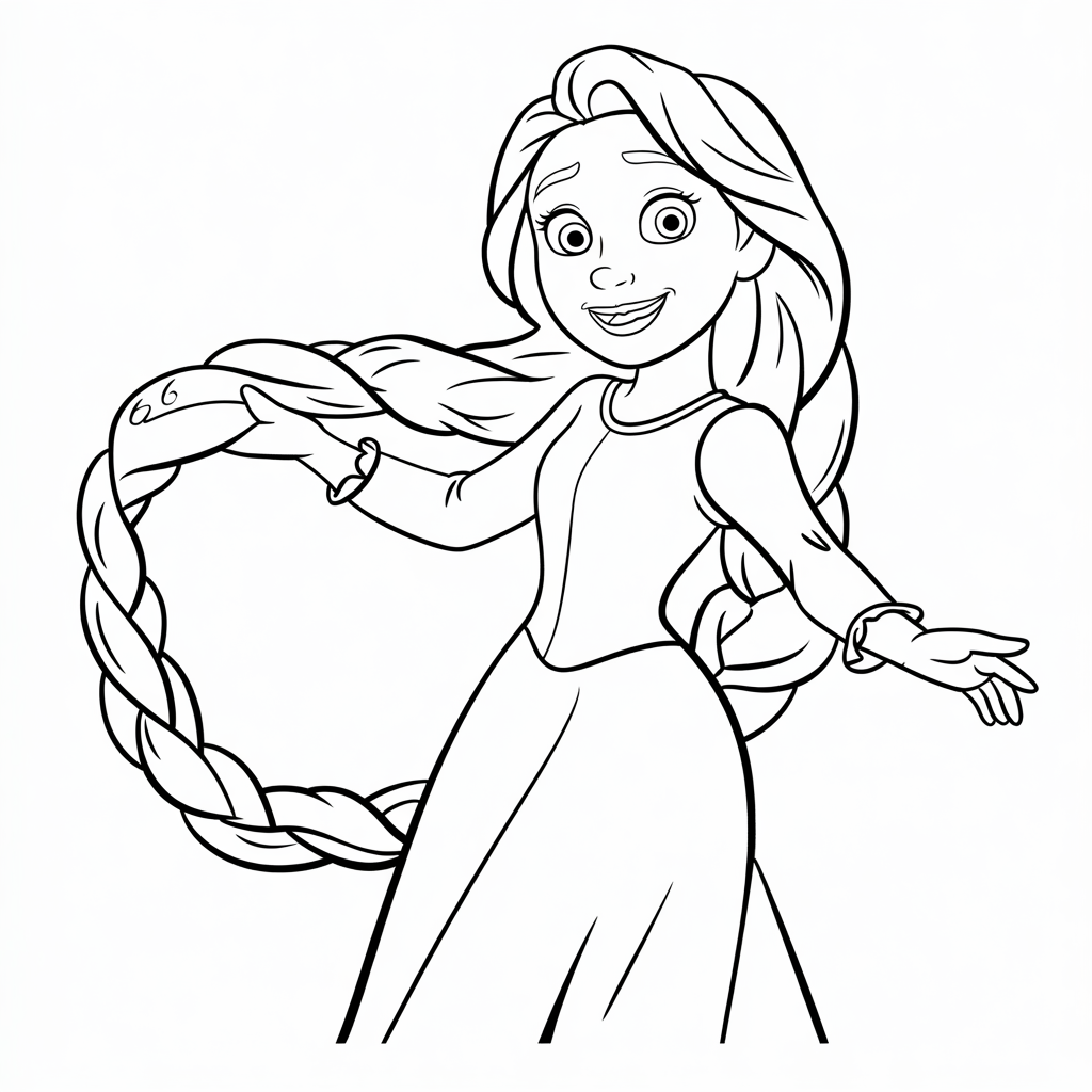 rapunzel boyama oyunu