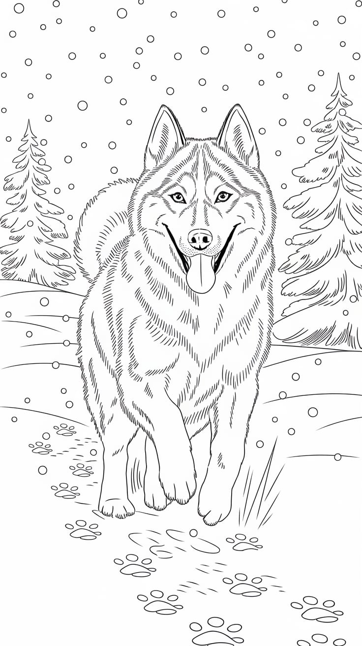 köpek boyama sayfası kolay